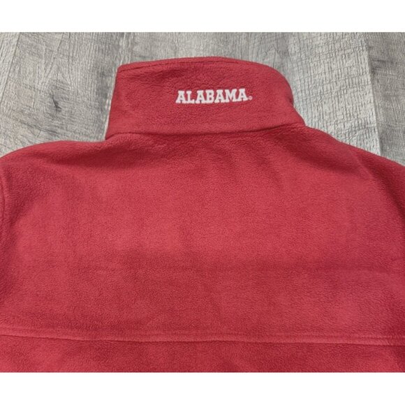 Columbia Alabama Crimson Tide Jacket Mens Large‎ Red Zip Fleece Embroidered Logo - Picture 6 of 13
